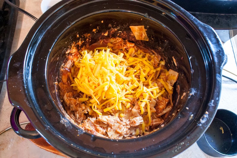 Crockpot Chicken Enchiladas Casserole Binky's Culinary Carnival