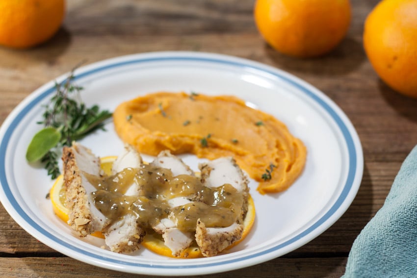 Almond Crusted Turkey, Truthahn Schnitzel - Binky's Culinary Carnival Almond Crusted Turkey, Truthahn Schnitzel - Binky's Culinary Carnival