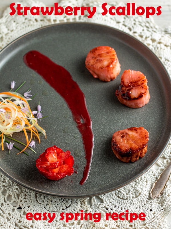 Strawberry Infused Sea Scallops Binky's Culinary Carnival