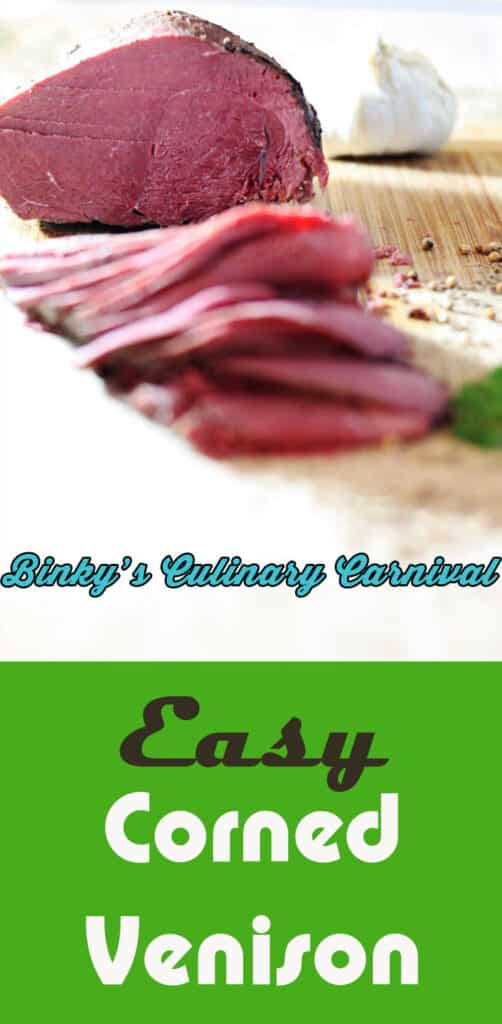 corned venison Pinterest image