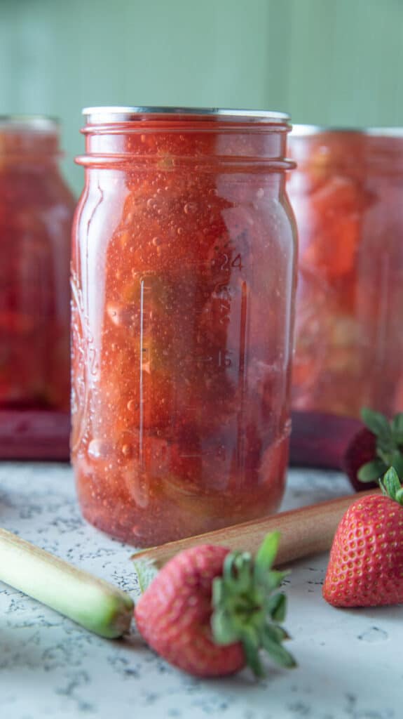 Strawberry Rhubarb Pie Filling Binky's Culinary Carnival