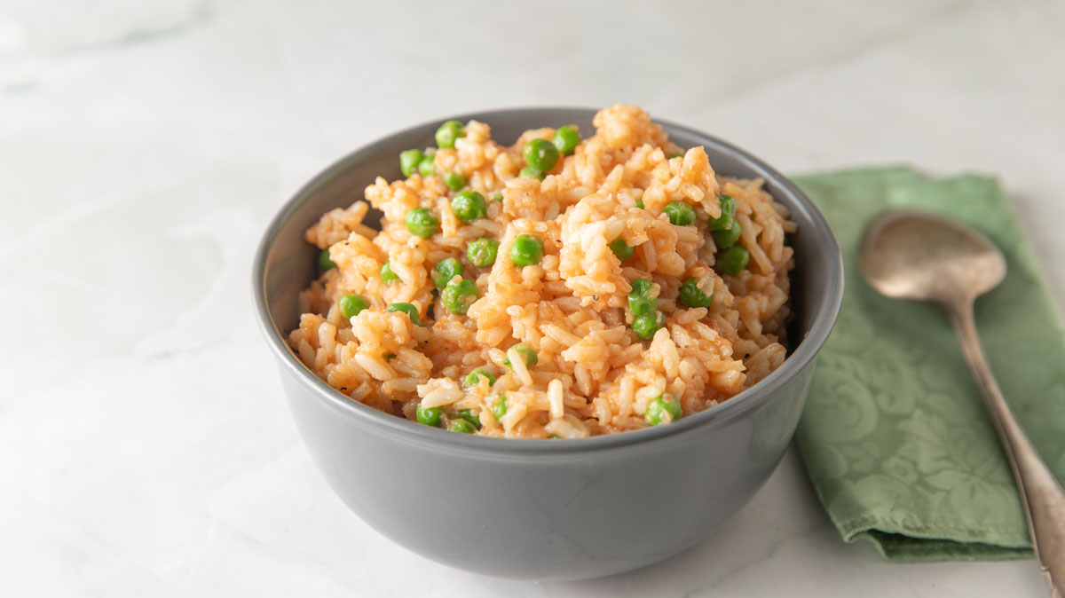 restaurant-style mexican rice in a bowl