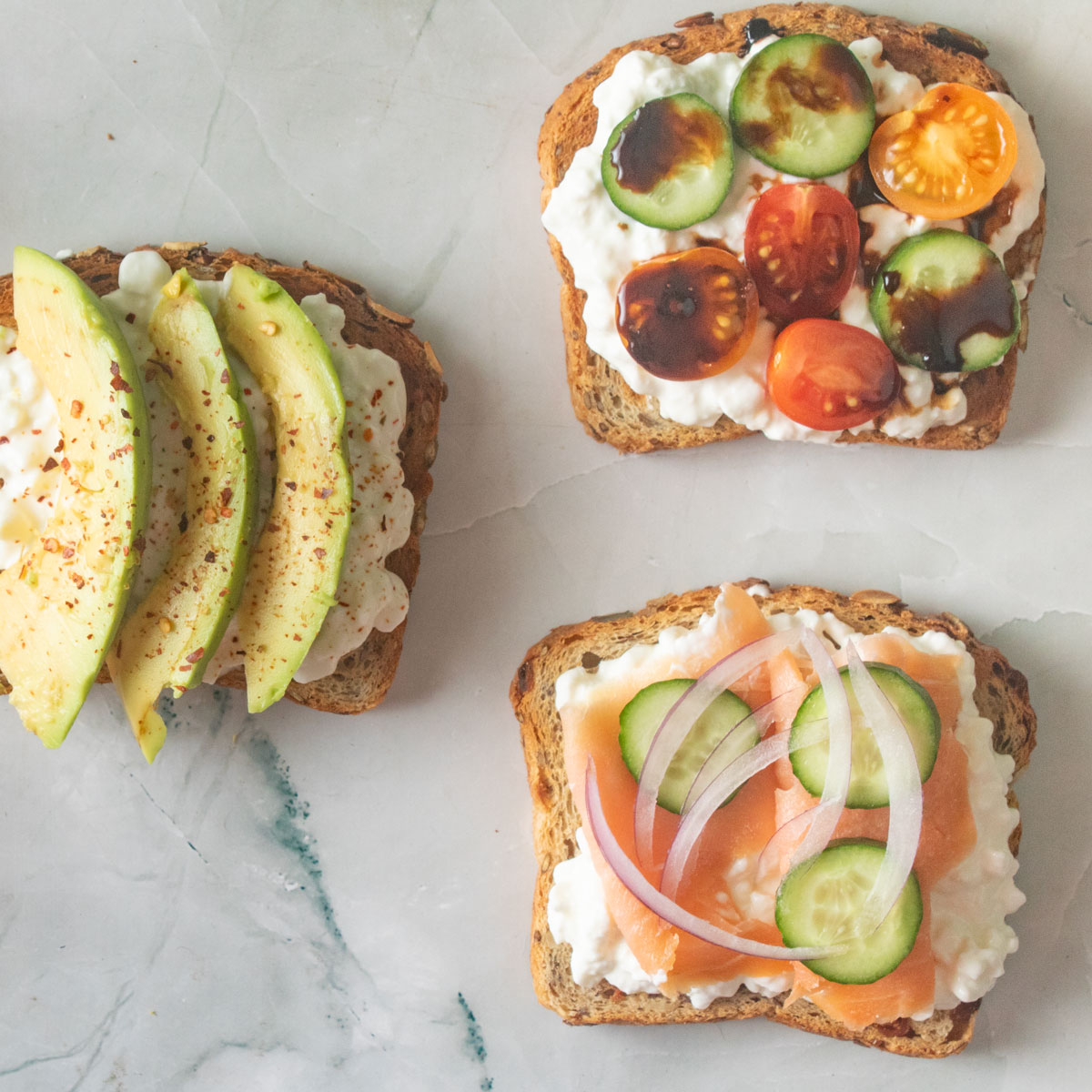 Cottage Cheese Toast - Binky's Culinary Carnival