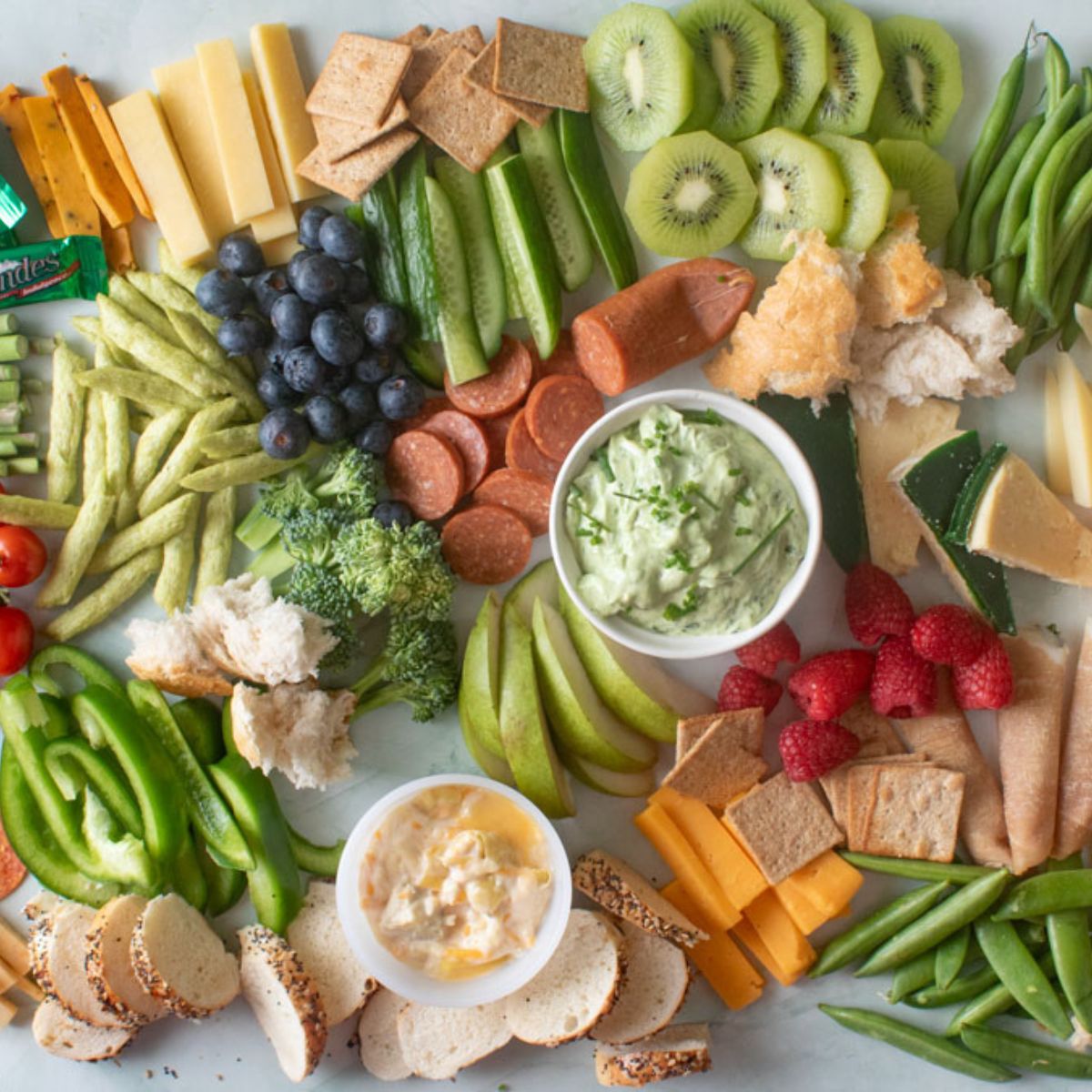 Mostly green board for St. Patrick's day.