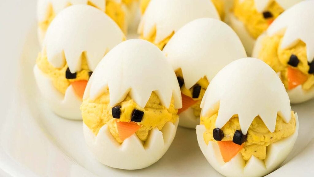Deviled egg chicks.