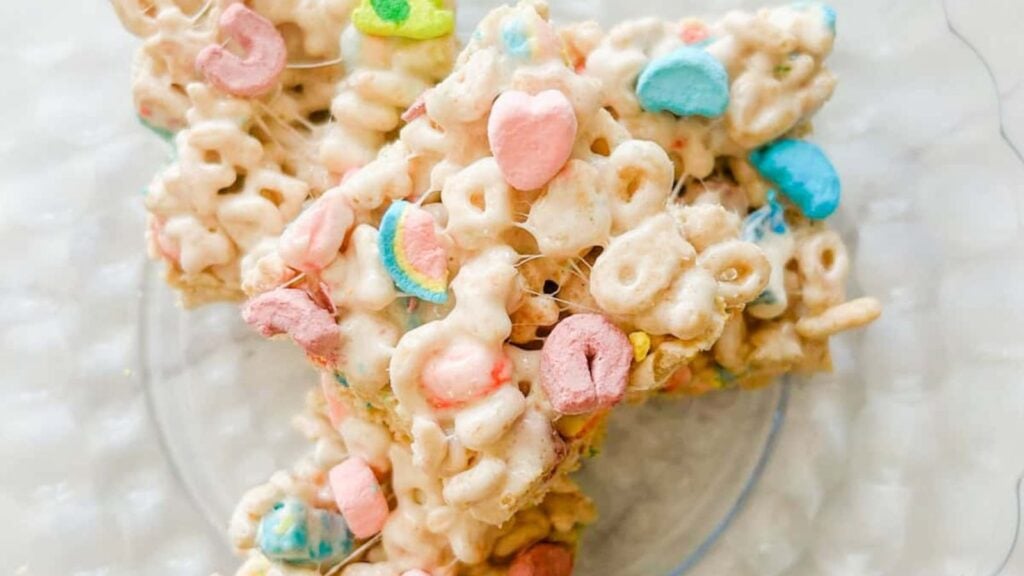 Rice krispies on a plate.