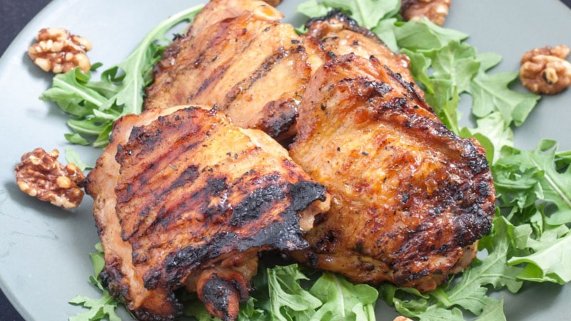 Maple chicken with veggies.