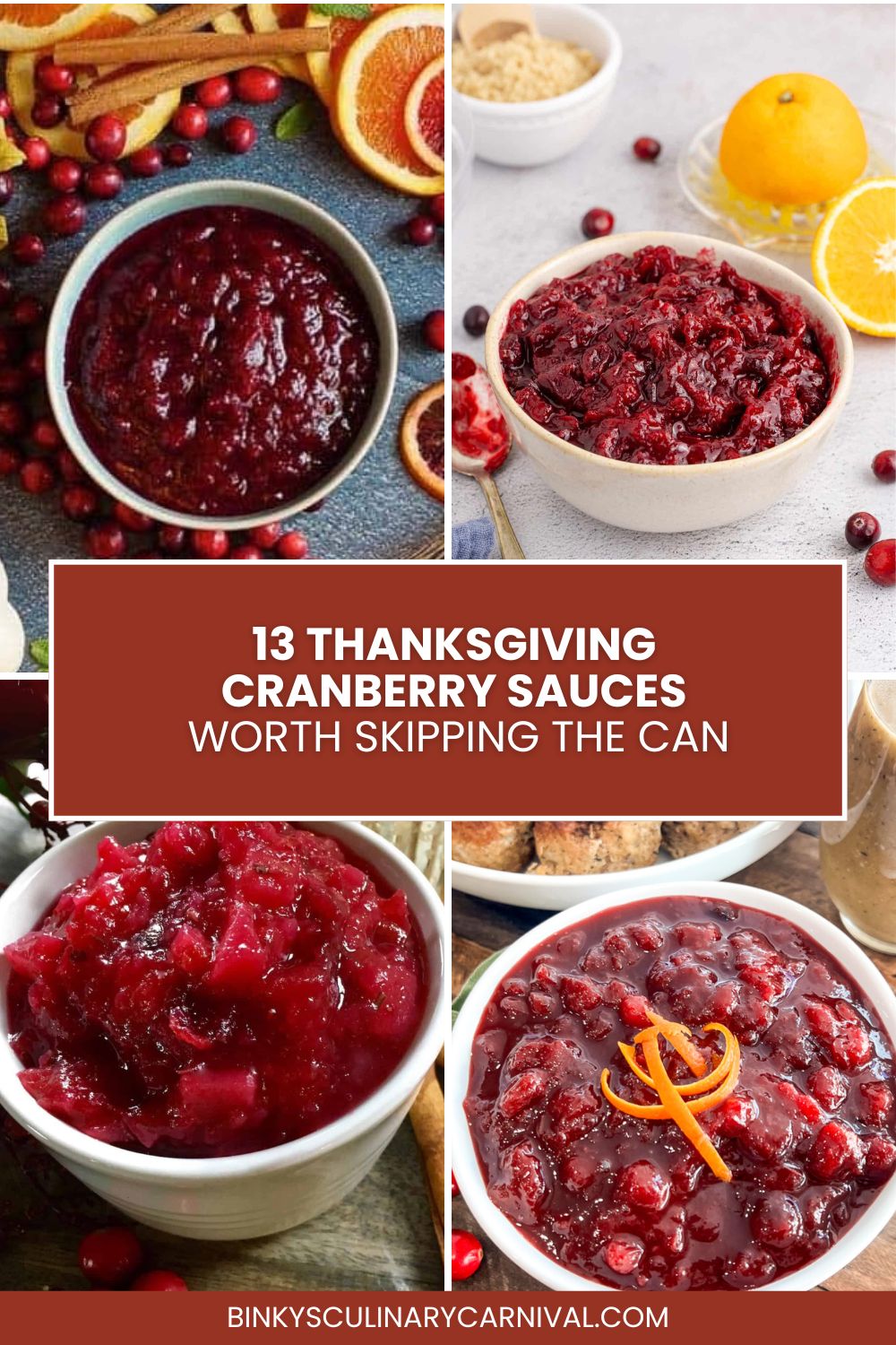 Thanksgiving Condiments 13 Thanksgiving Cranberry Sauces Worth Skipping the Can - Binky's ...