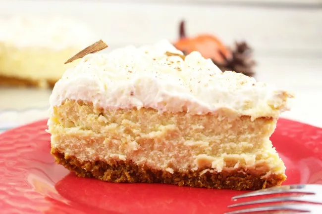Pumpkin Eggnog Cheesecake
