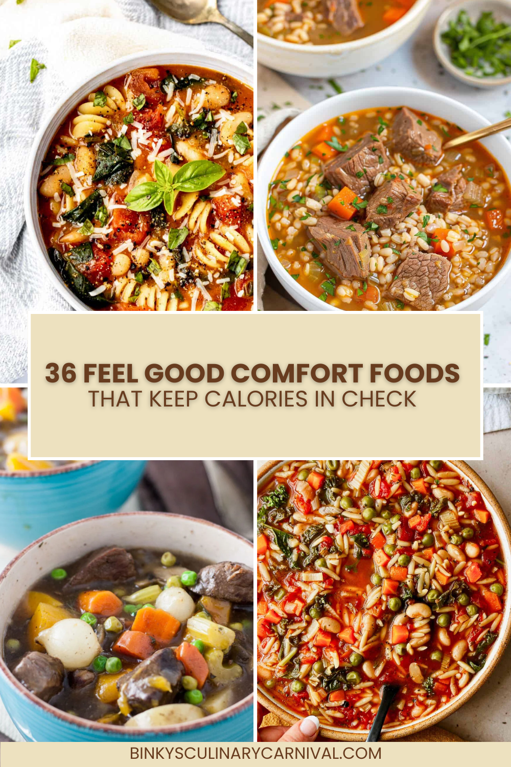 36 Feel Good Comfort Foods That Keep Calories in Check Binky's