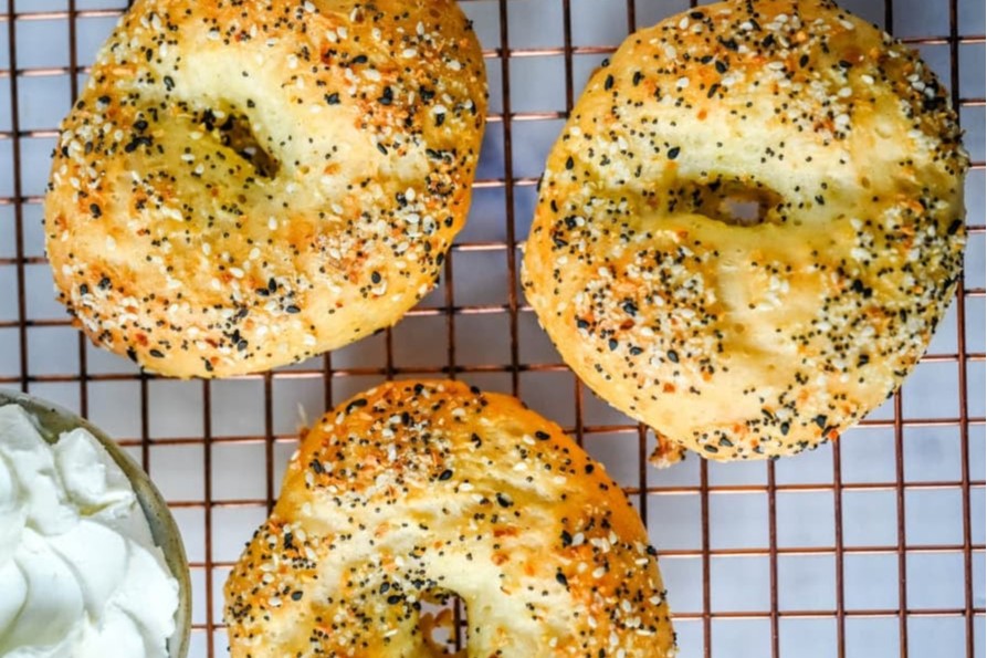 Cottage Cheese Protein Bagels
