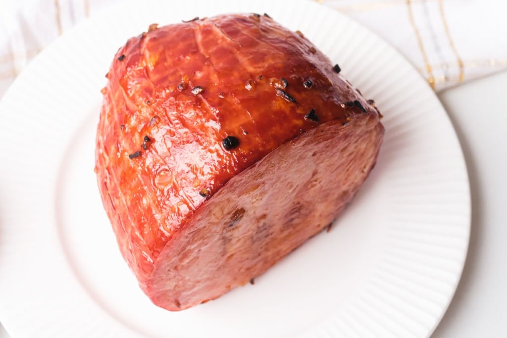 A plate of Air Fryer Ham