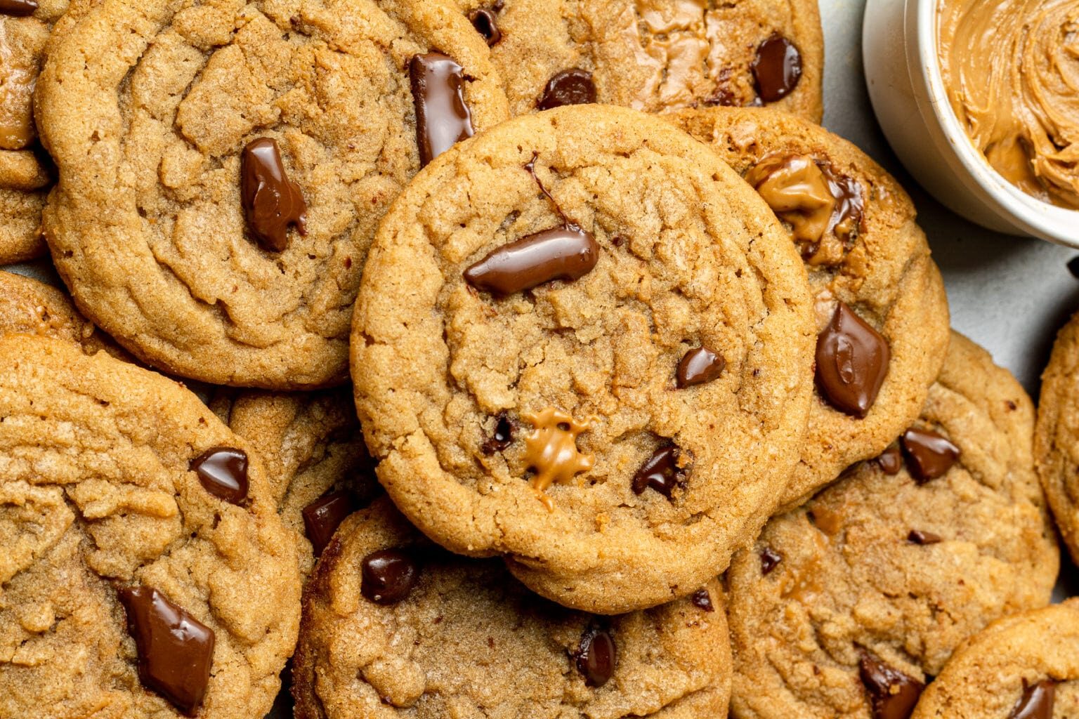 An overhead shot of Biscoff Butter Cookies.