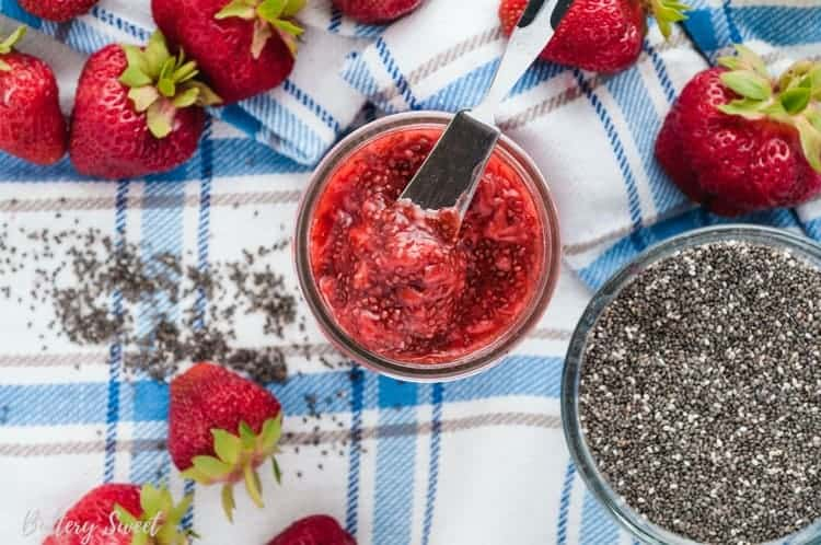 Strawberry Chia Seed Jam (Only 4 Ingredients)
