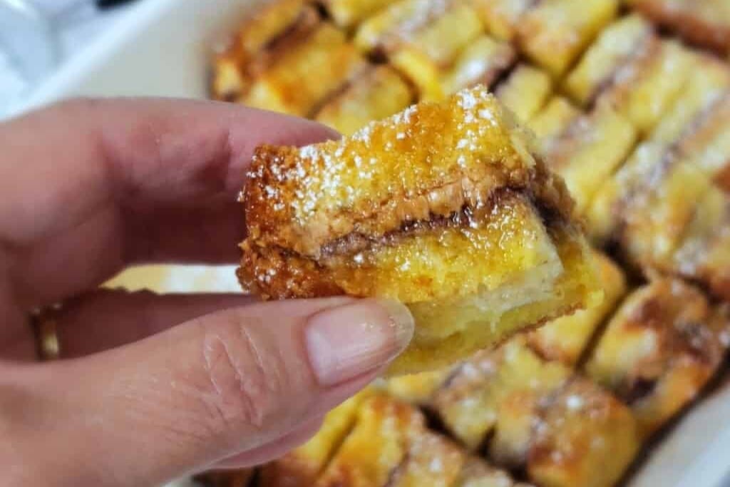 Peanut Butter and Jelly French Toast Casserole
