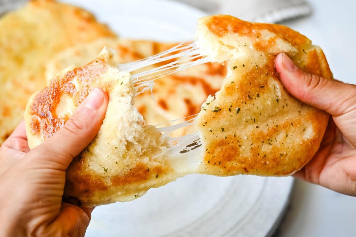 Cheese Stuffed Naan Bread
