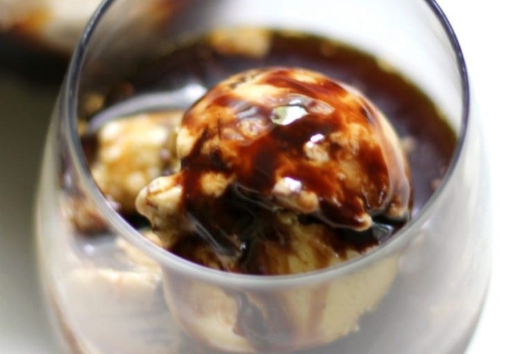Chocolate Caramel Affogato (Gluten-Free, Vegan)

