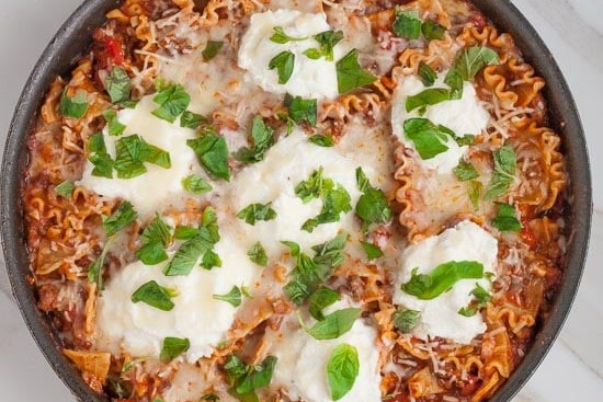 One Pan Skillet Lasagna