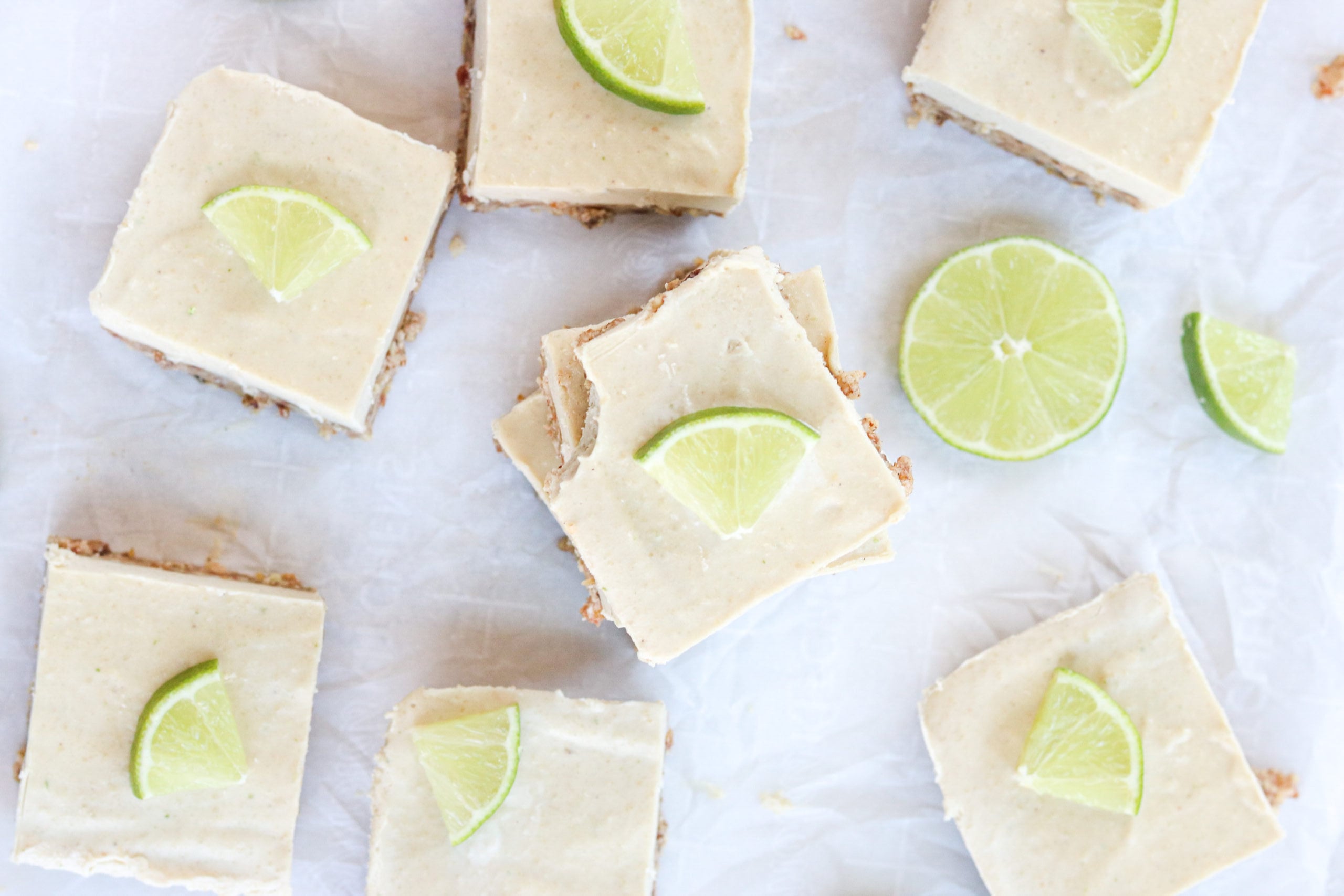 Dairy-Free Key Lime Pie Bars (No Bake)
