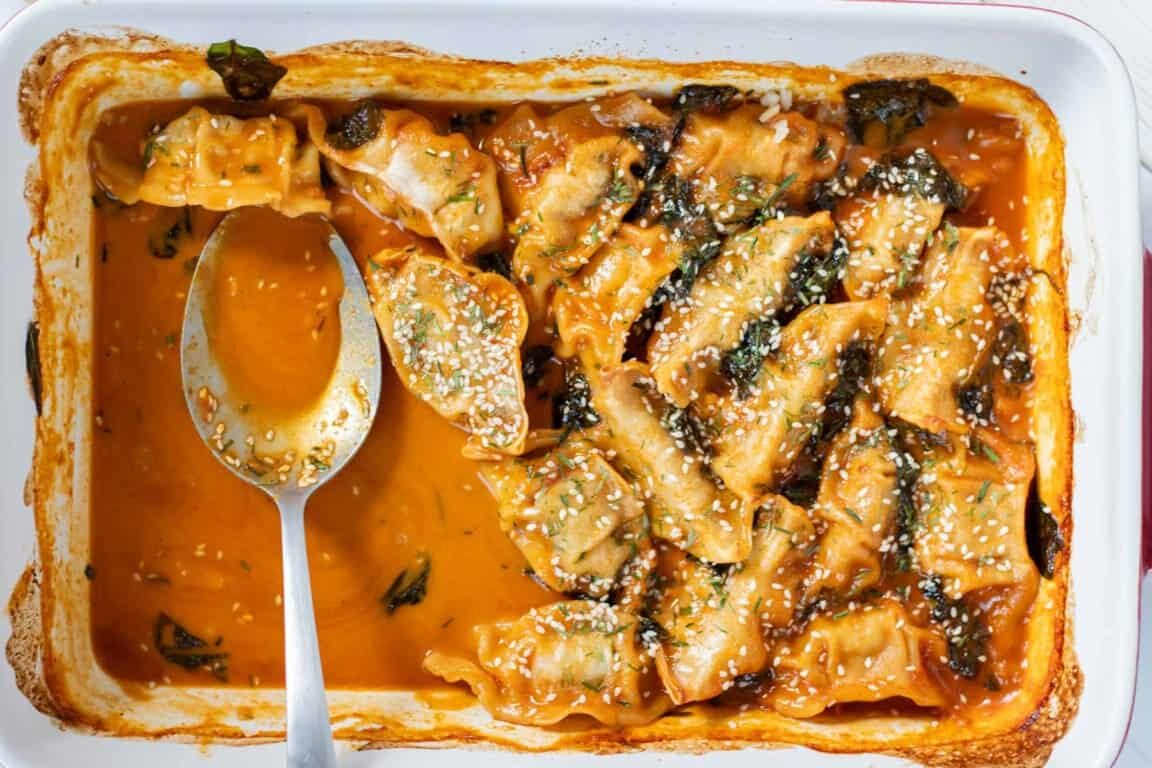 Viral Baked Dumplings (One-Pan Meal!)