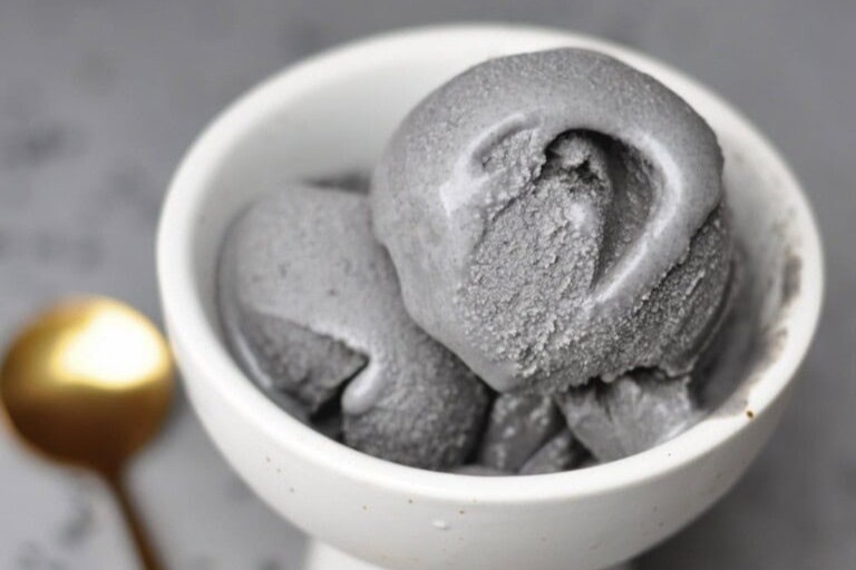 Rich and Nutty Vegan Black Sesame Ice Cream