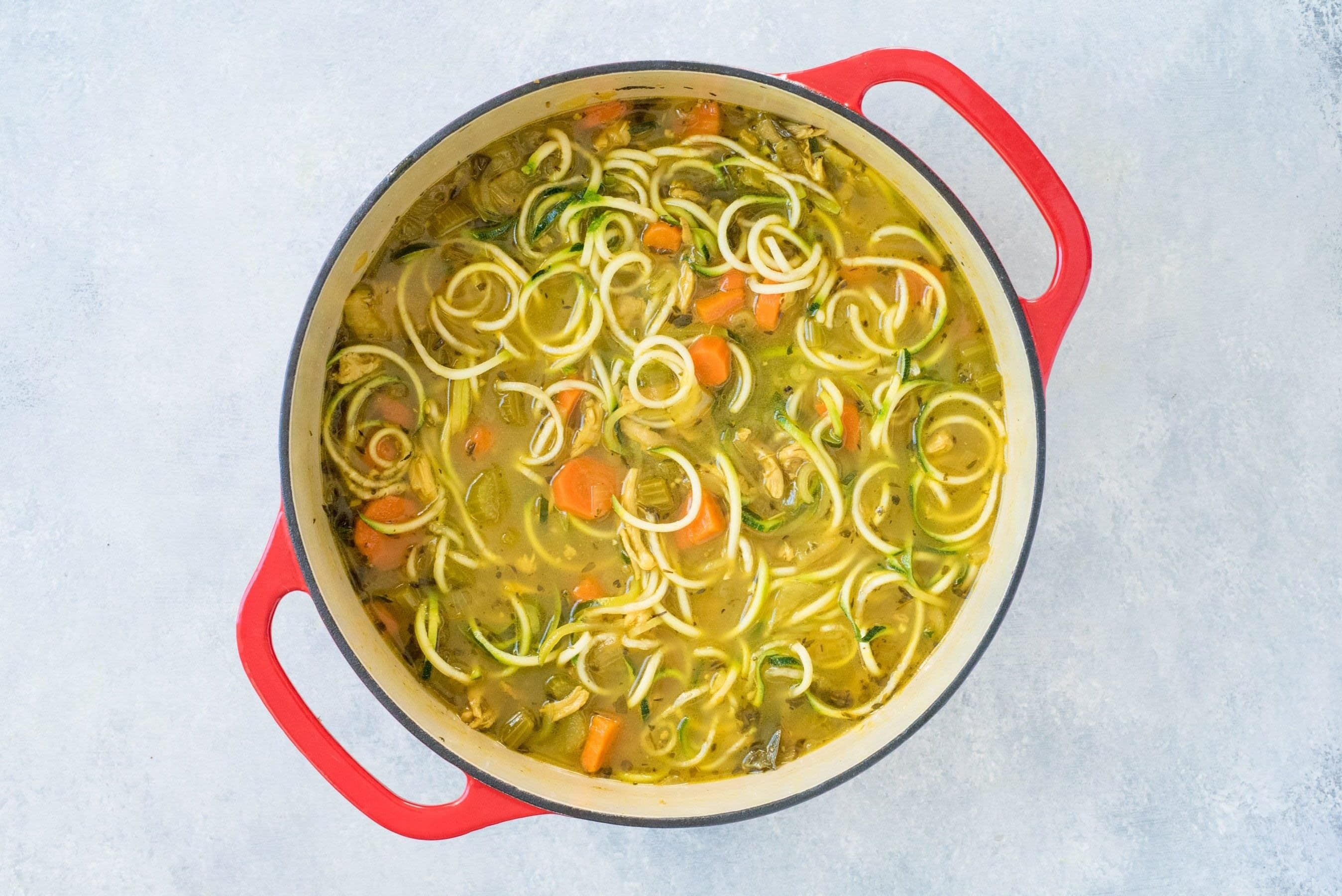 Anti-Inflammatory Turmeric Chicken Zoodle Soup
