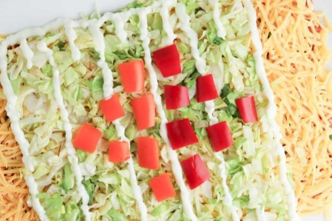 Easy Football Field Taco Dip Recipe