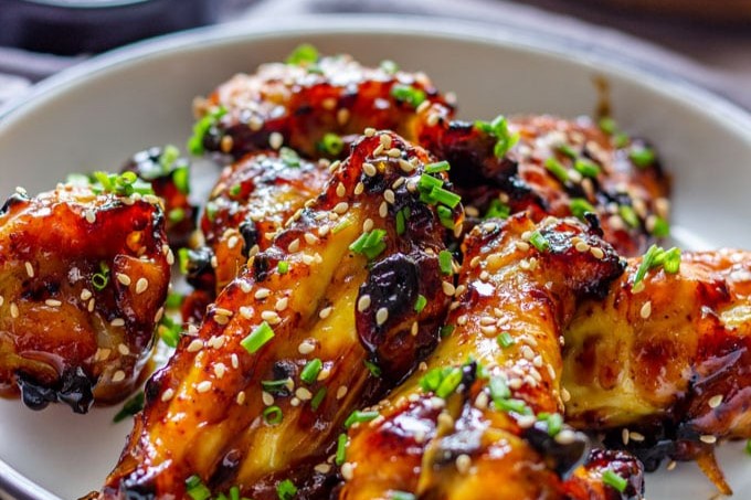 Air Fryer Orange Chicken Wings
