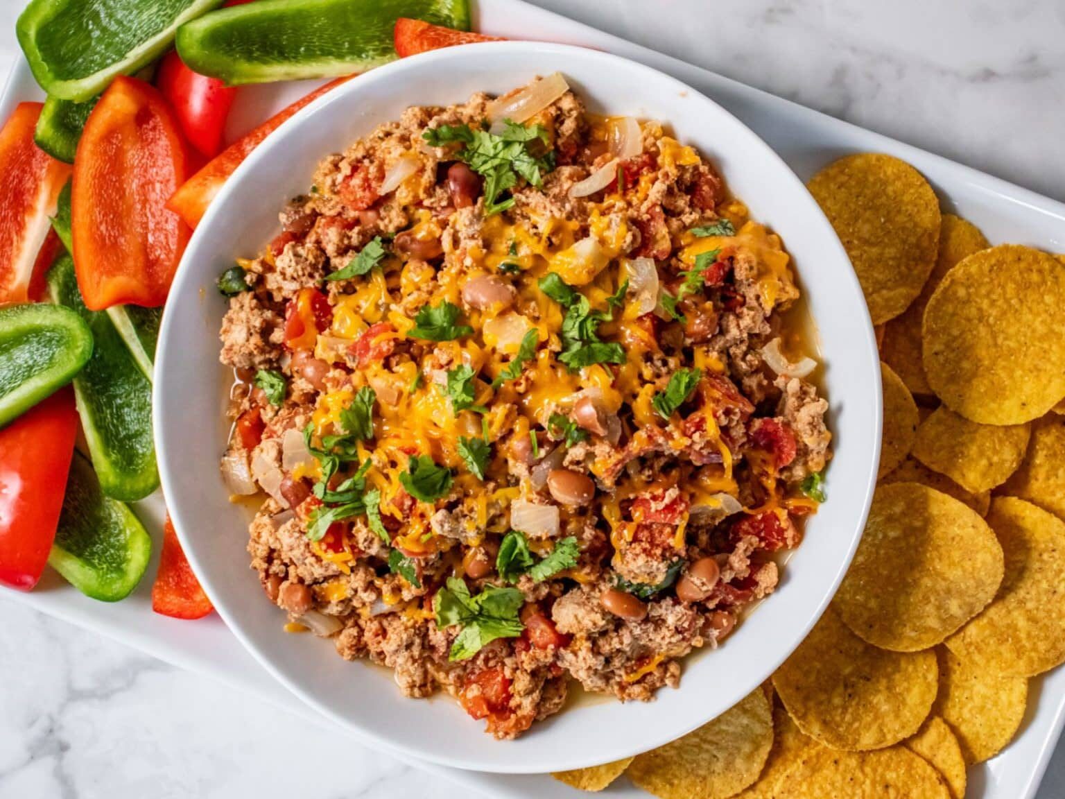 Easy Crockpot Chili Cheese Dip
