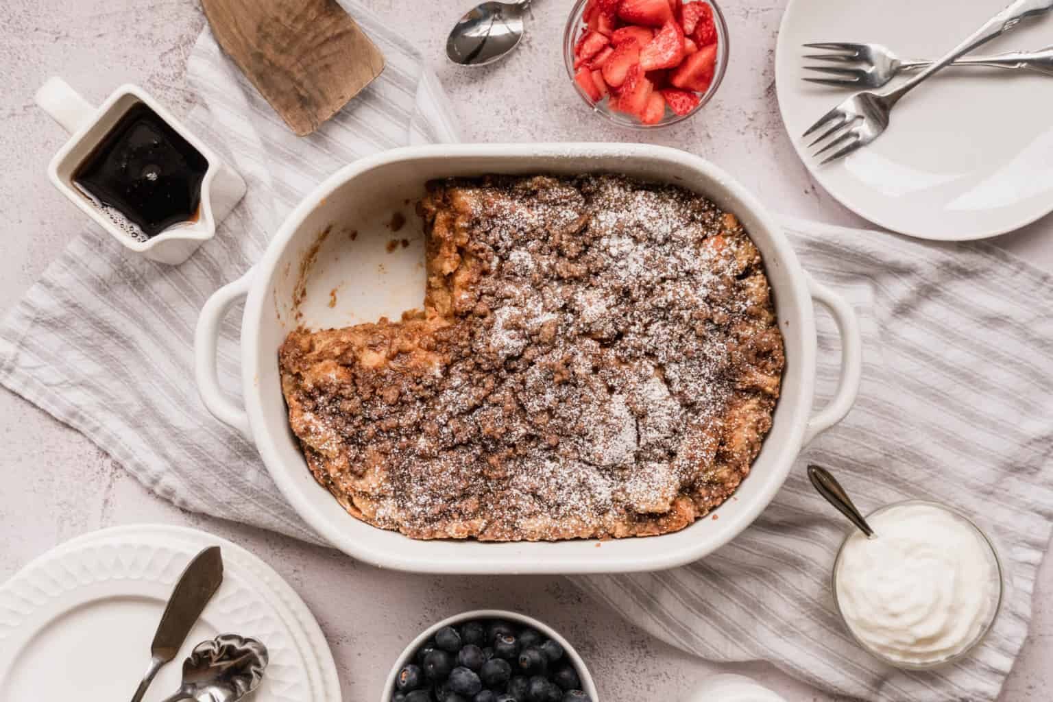 Baked Brioche French Toast Casserole