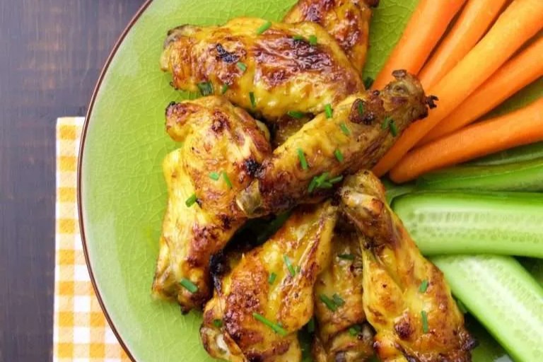 Baked Strawberry Habanero Hot Wings
