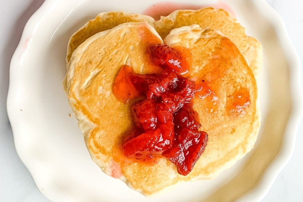 Heart Shaped Pancakes
