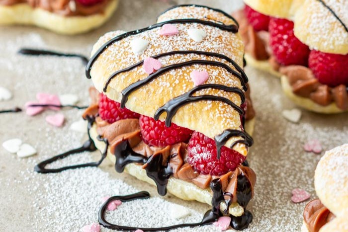 Valentine’s Day Puff Pastry Hearts
