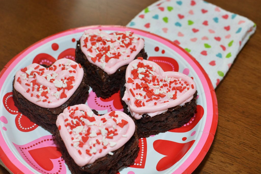 Valentine Fudge Brownies
