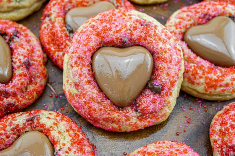 Valentine’s Chocolate Chip Cookies
