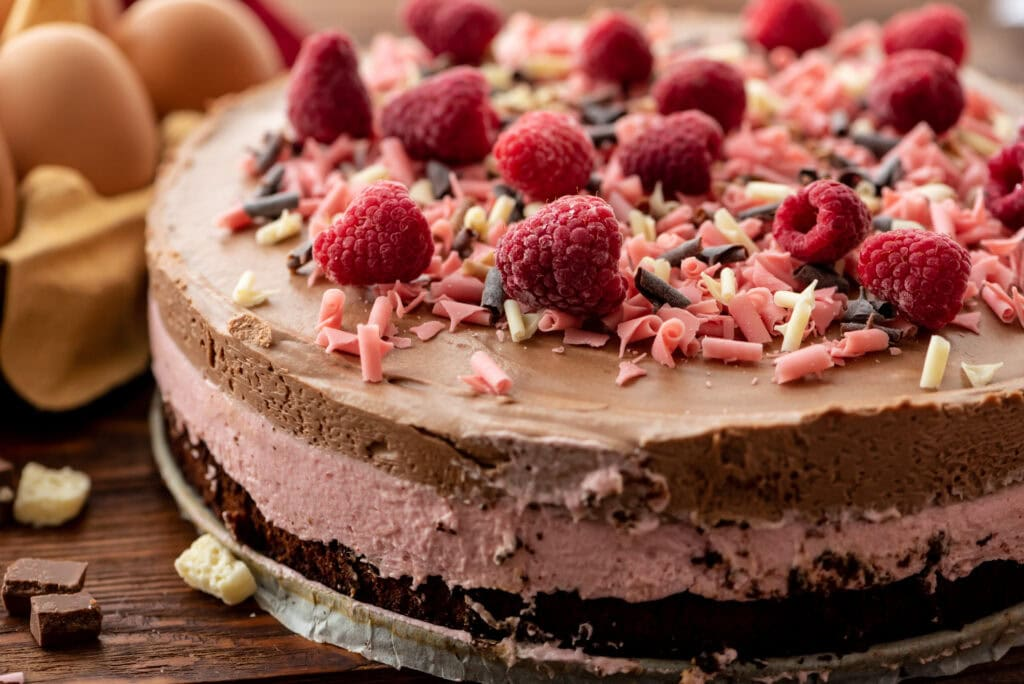 Chocolate Raspberry Mousse Cake
