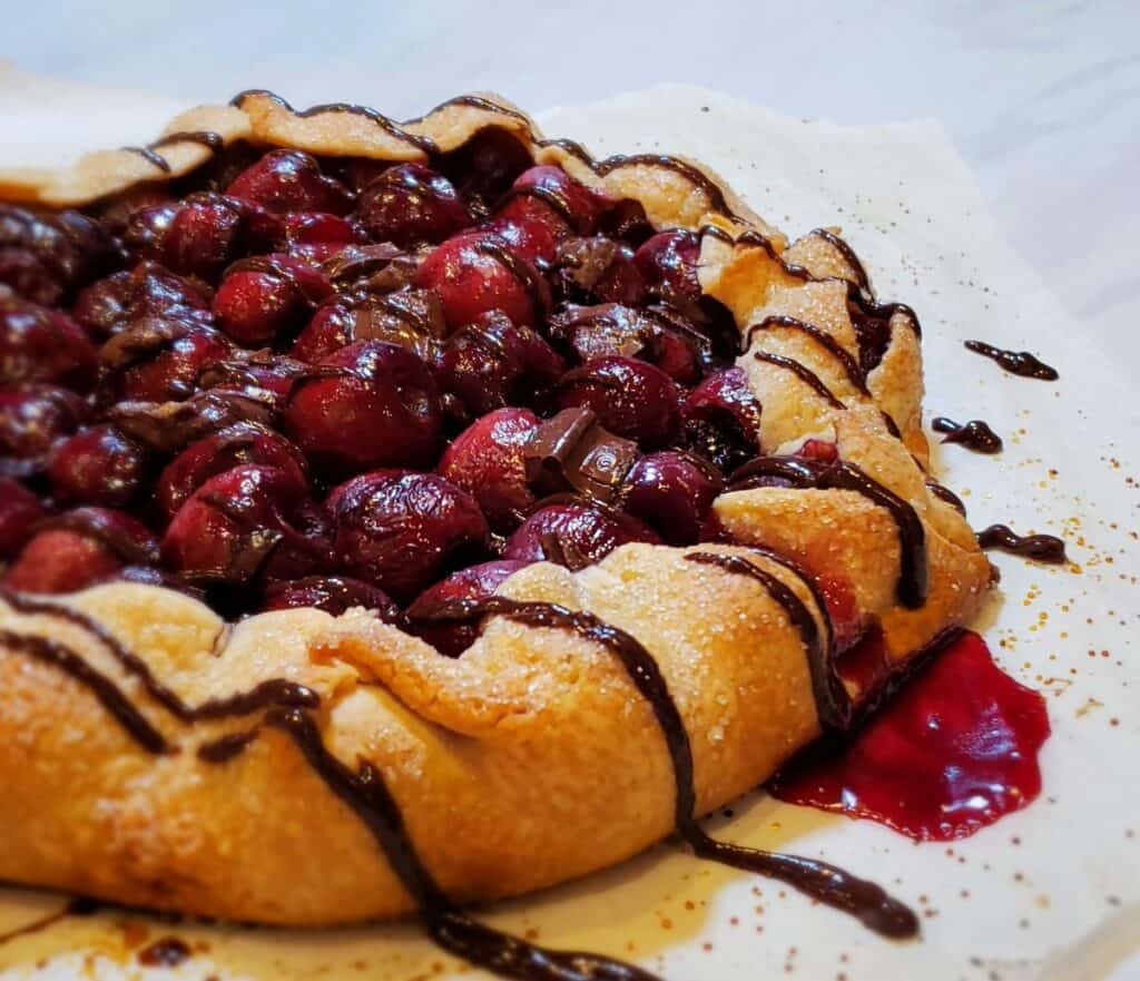 Shortcut Chocolate-Cherry Pie (Galette)
