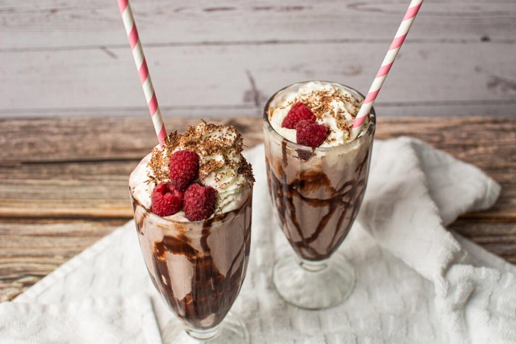 Chocolate Raspberry Milkshake
