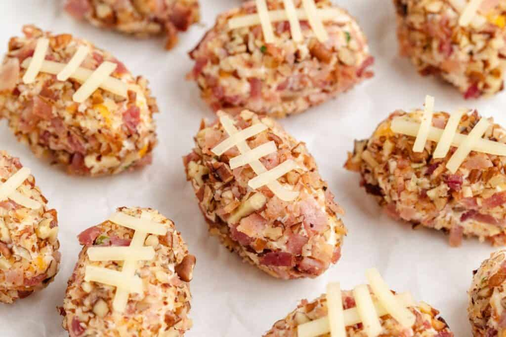Mini Football Cheese Balls