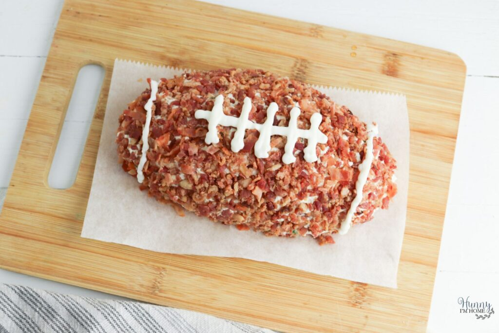 Bacon Ranch Football Cheese Ball Recipe