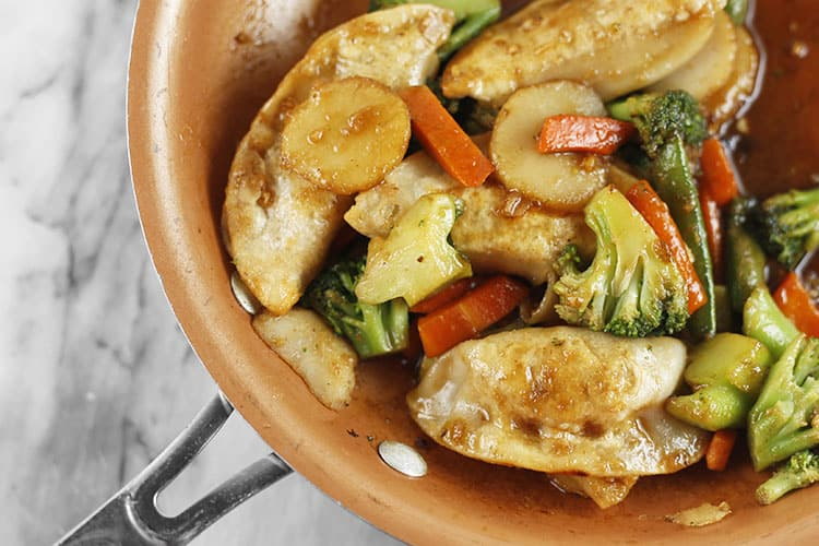 Easy Potsticker Stir Fry (ready in under 30 minutes!)