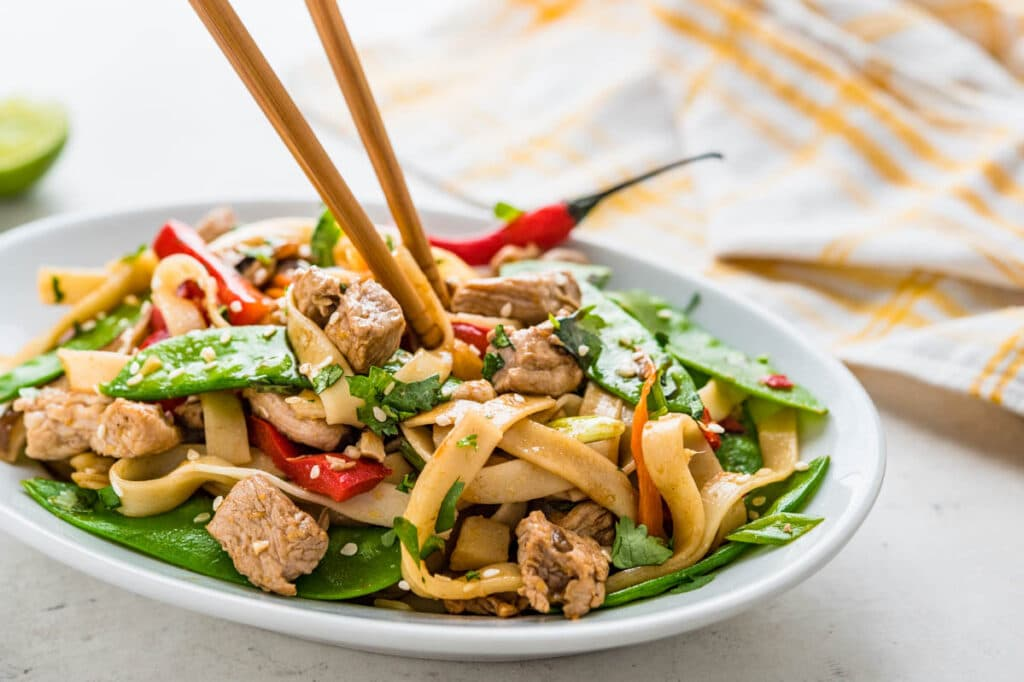 Pork Lo Mein Stir Fry
