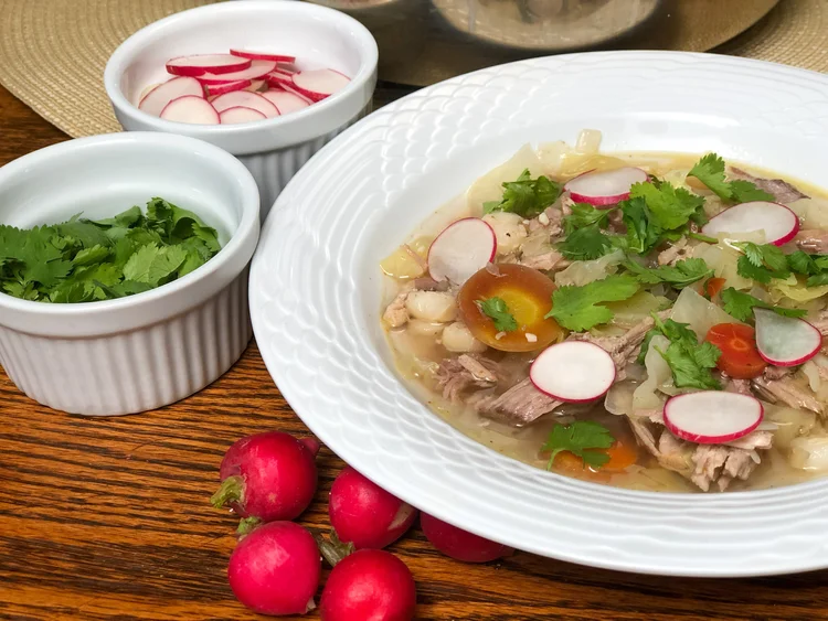 Super Flavorful White Pozole Recipe aka Gringo Pozole
