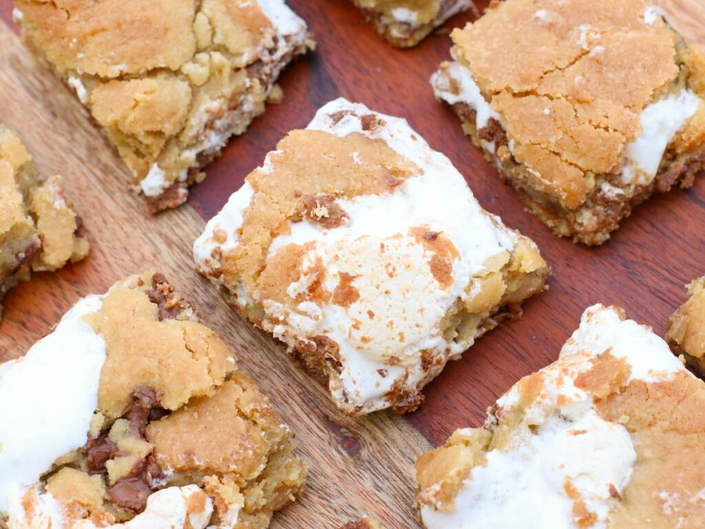 S’mores Cookie Bars (with sourdough discard)