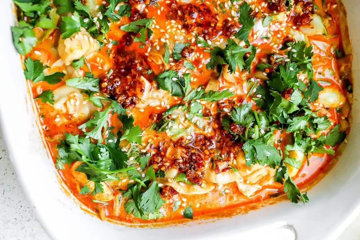 Viral One Pan Dumplings Recipe