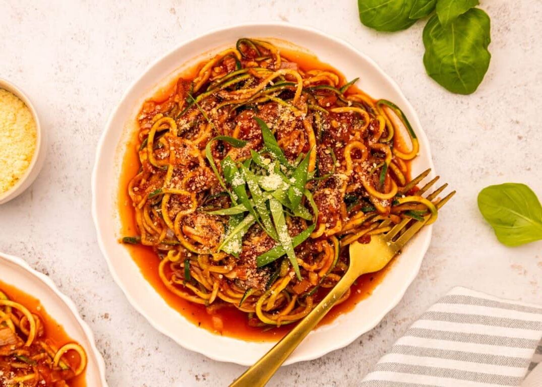 Zucchini Noodle Spaghetti
