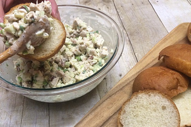Lemon Poppy Seed Waldorf Chicken Salad