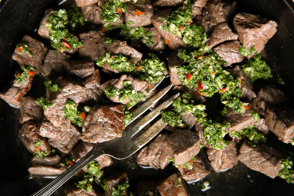 Chimichurri Steak Bites
