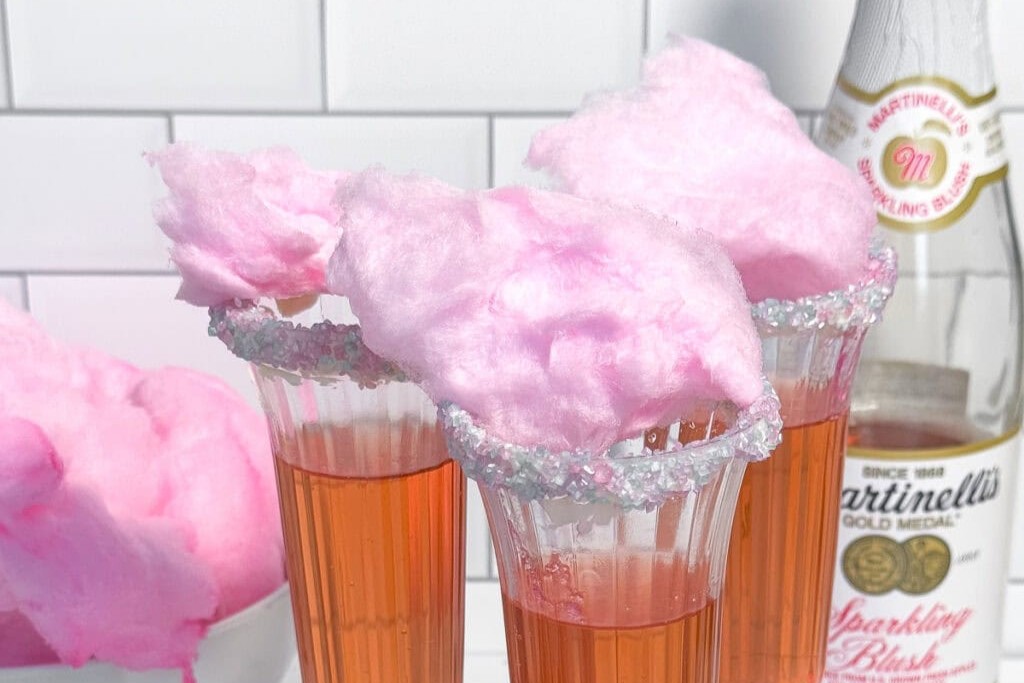 Cotton Candy New Year’s Eve Mocktail for Kids
