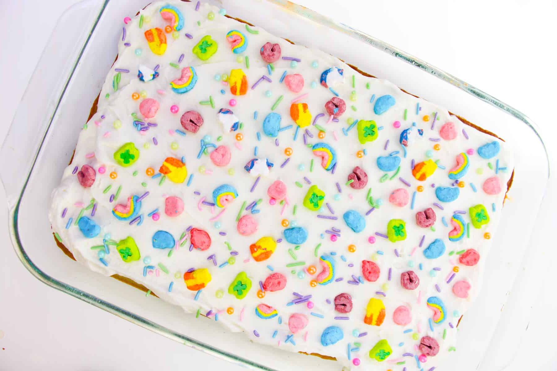Lucky Charms Sheet Cake
